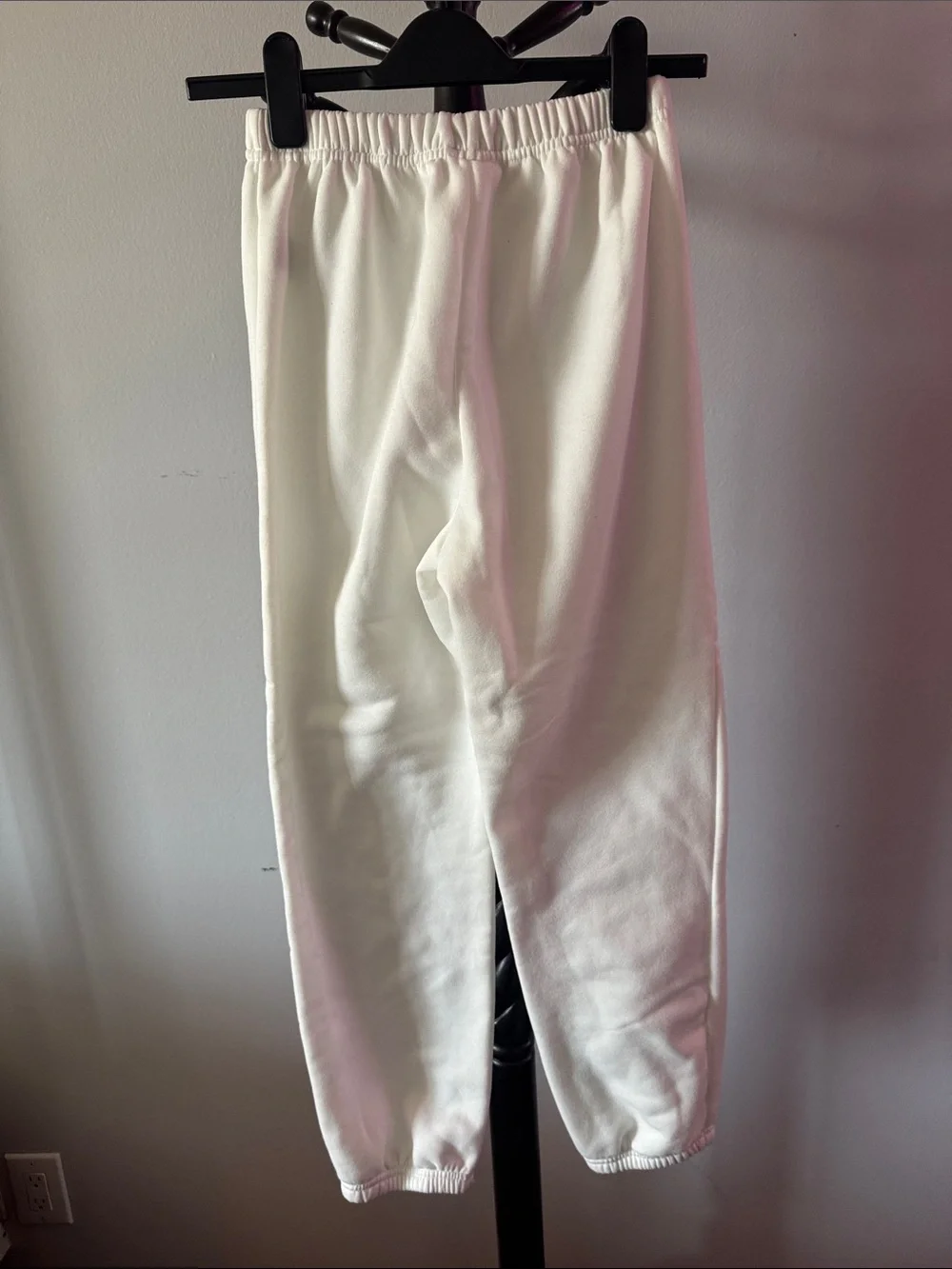 Kids White Elastic Waist Sweatpants 38.M